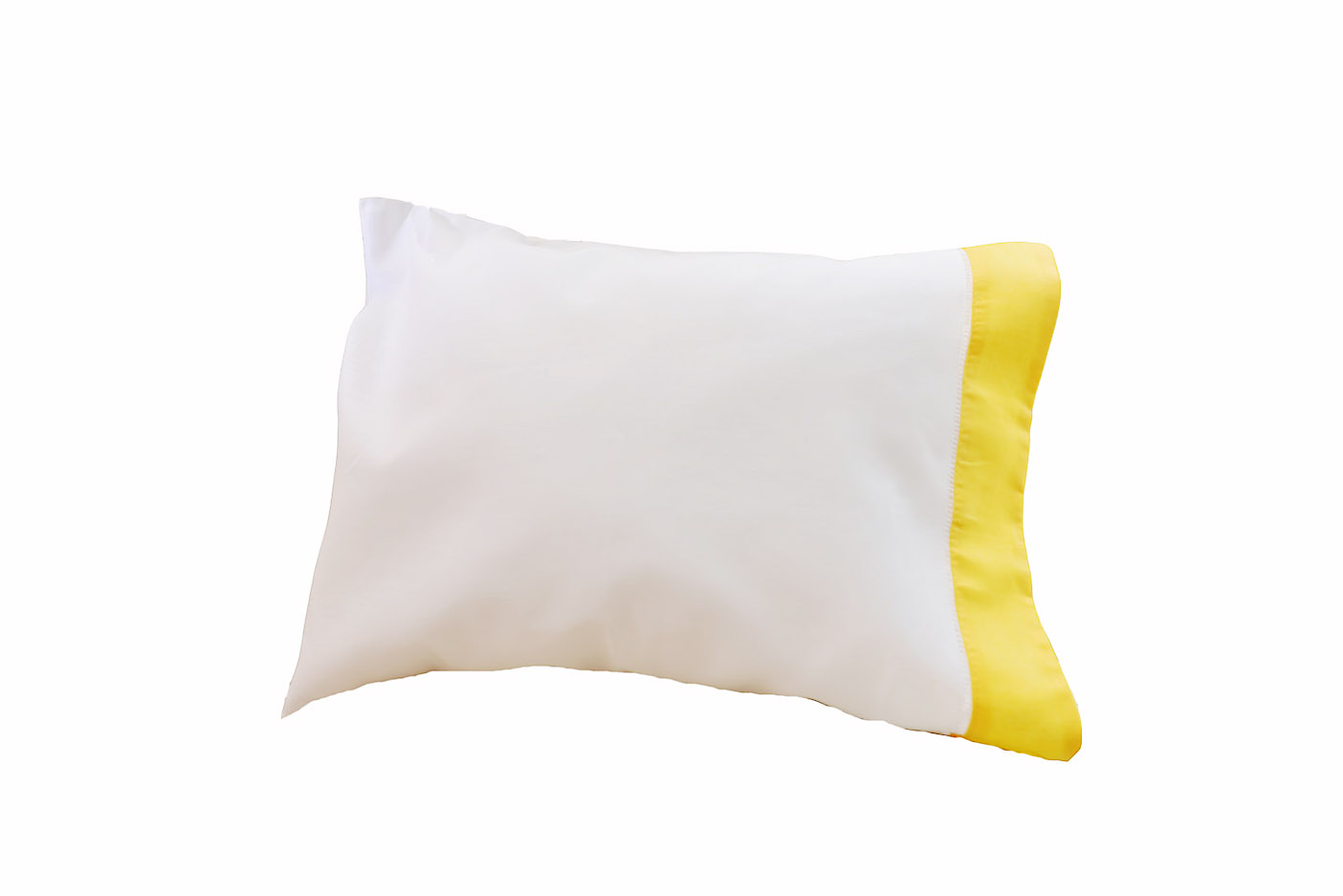 Hemstitch Baby Size Pillowcases for 12x16". Habanero Gold border.