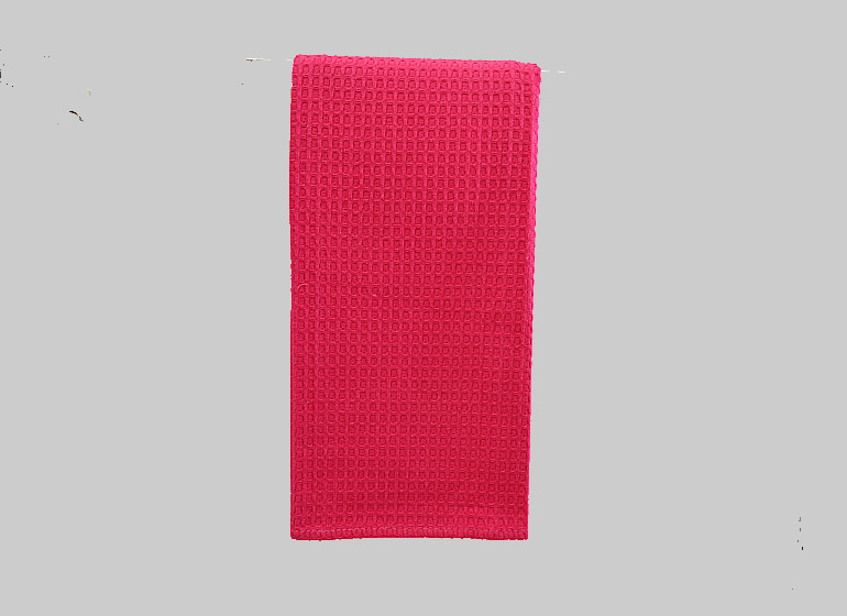 Red Waffle Weaves Kitchen Towels