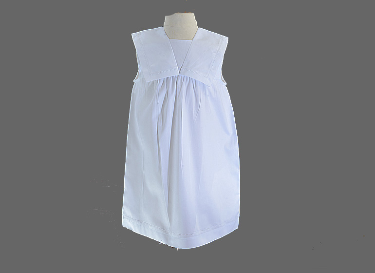 Blank, Infant Toddler, Cotton Dress with Sailor Collor.
